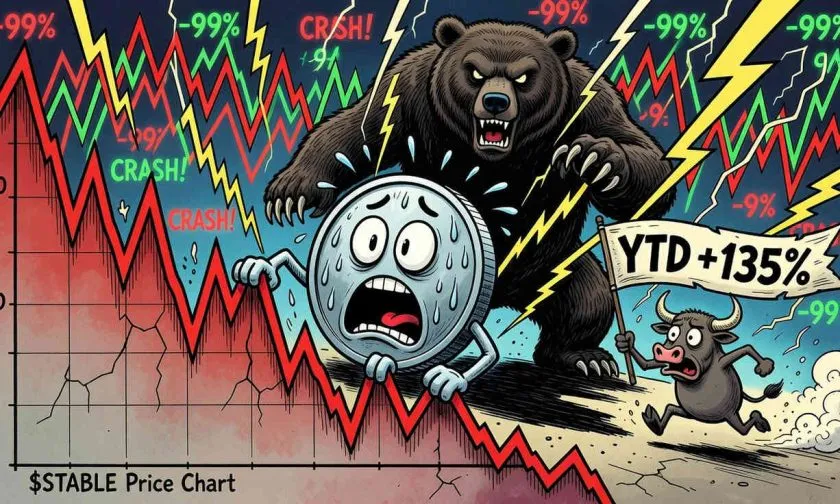 $STABLE se desploma un 15% semanal: ¿es hora de acumular o esperar?