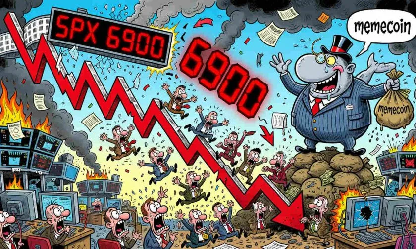 SPX se desploma un 2,78% ante el vacío de volumen: ¿se desmorona el rebote de las memecoins?
