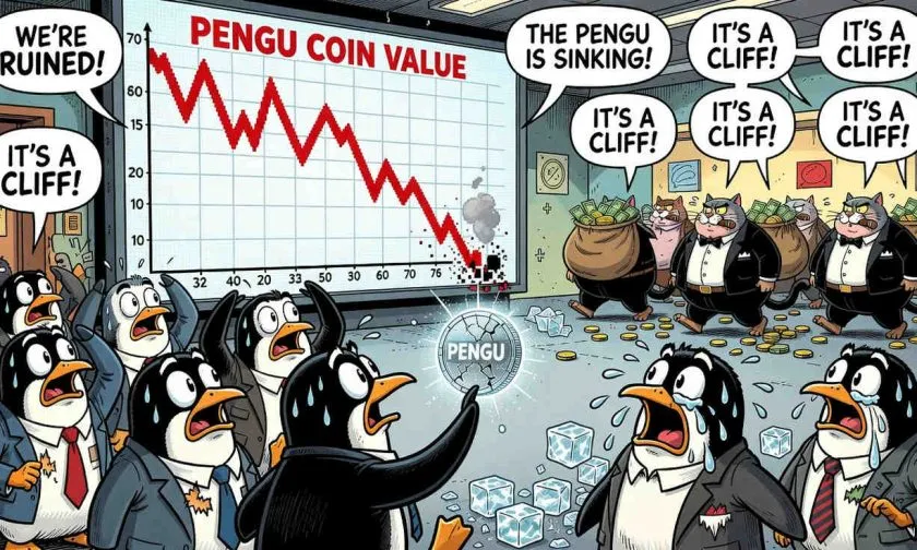 PENGU se desploma un 87% desde su máximo: ¿es el fin de los pingüinos meme?
