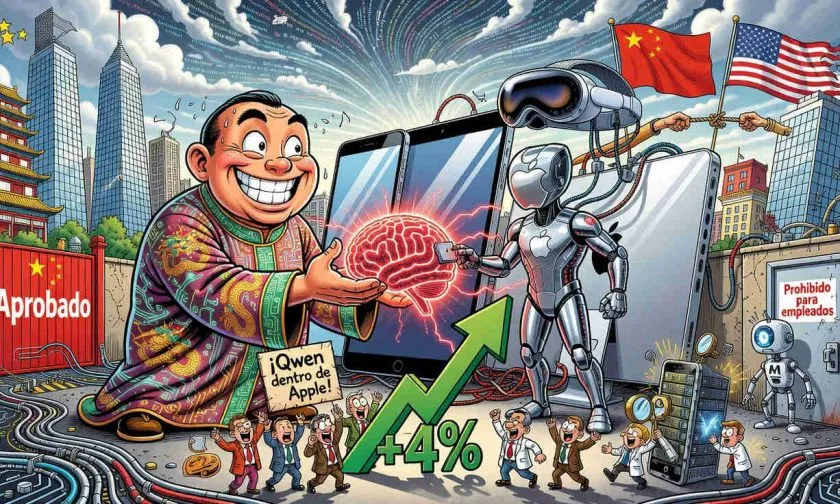 Alibaba sube en la bolsa de EE. UU. tras acuerdo con Apple para integrar Qwen en China
