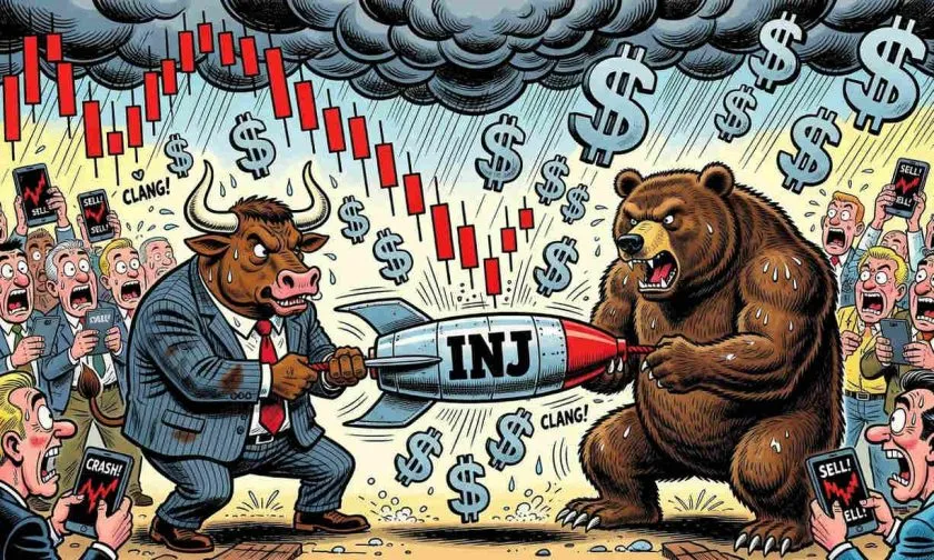 INJ cae 2.5% y pone a prueba el soporte de $5.15 tras un rally trimestral del 54%