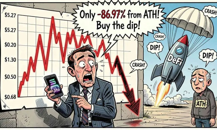 Jito ($JTO) repunta un 4,79% en 24 horas: ¿se aproxima una ruptura técnica?