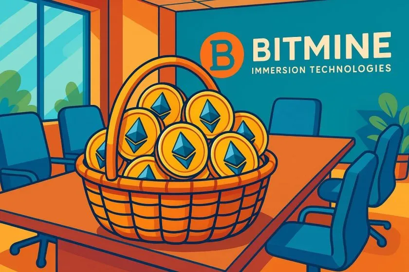 Bitmine acumula 5,82 millones de ETH, cerca del 5% del suministro total