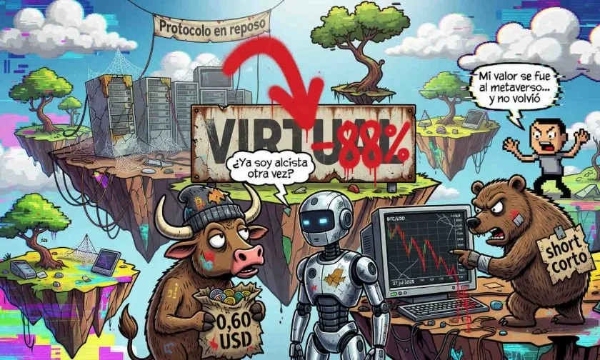 Virtuals Protocol ($VIRTUAL) se aferra a los $0,60 tras desplomarse un 88%