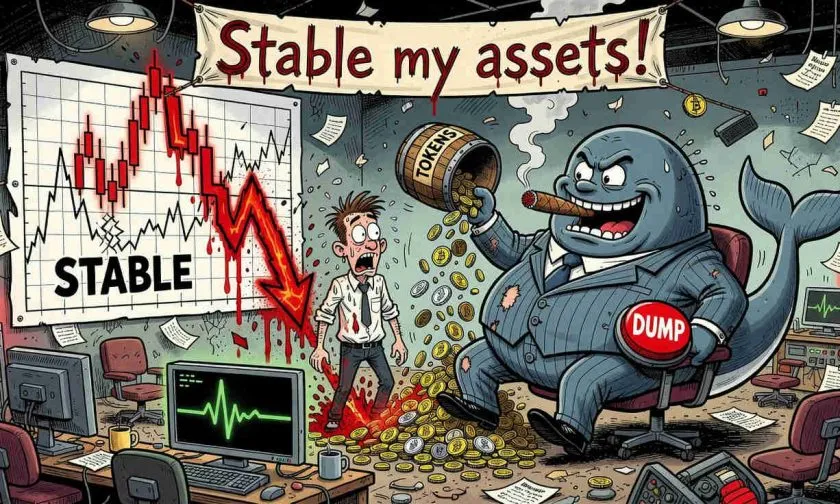 Stable ($STABLE) se desploma 10,78%: ¿rechazo de la SMA de 30 días o simple recogida de beneficios?