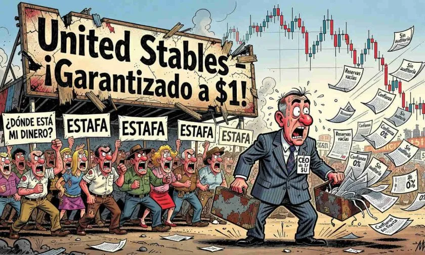 Desplome histórico de United Stables: $U pierde el 89% de su valor en una semana de pánico