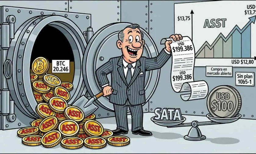 Director de Strive adquiere 15,900 acciones ASST por casi $200,000 mientras SATA se aproxima a $100