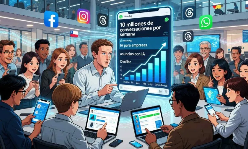 Meta revela que su IA para empresas ya gestiona 10 millones de conversaciones por semana