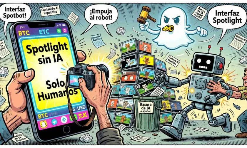 Snapchat deja de recompensar el contenido 100% generado por IA en Spotlight