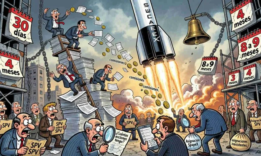 Inversores de SpaceX vía SPV no sabrán su participación real hasta meses después de la IPO