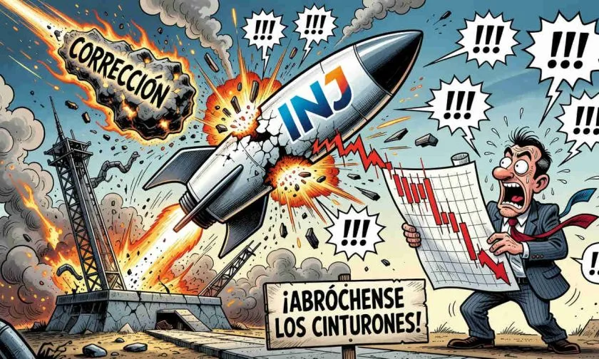 $INJ se desploma 12% el 4 de junio: ¿corrección técnica o inicio de derrumbe?