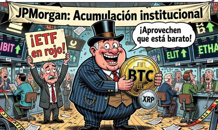 JPMorgan incrementa exposición a Bitcoin y XRP en medio de salidas de ETFs
