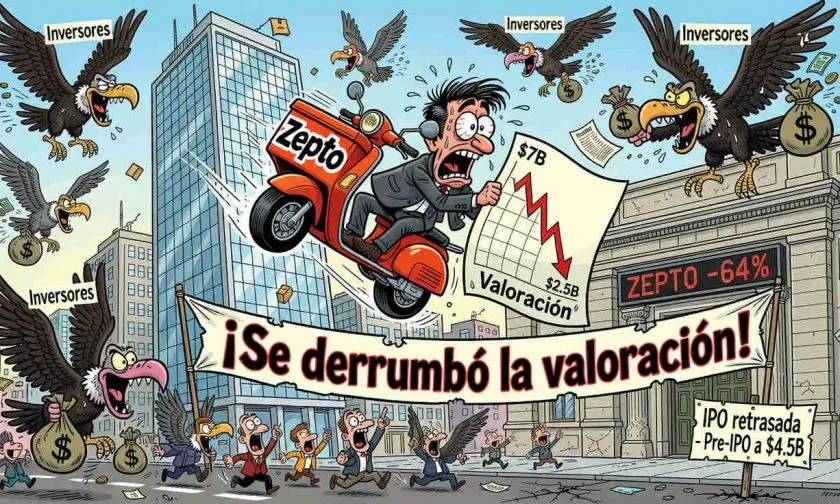 Zepto retrasa su IPO tras recorte del 64% en valoración durante roadshow