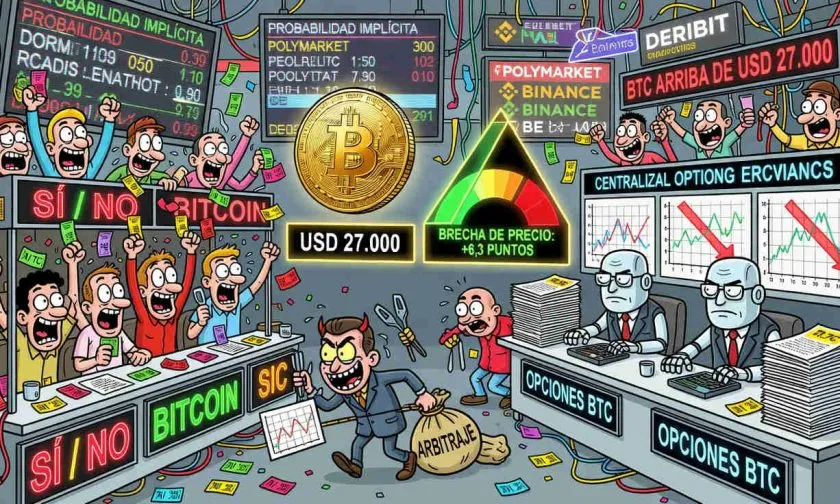 Estudio detecta que Polymarket sobrevaloró apuestas sobre Bitcoin frente a opciones de Binance