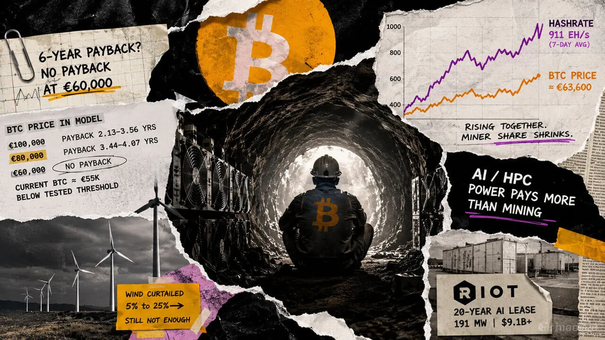 Bitcoin's renewable mining model fails to yield profits even with 30% annual rise