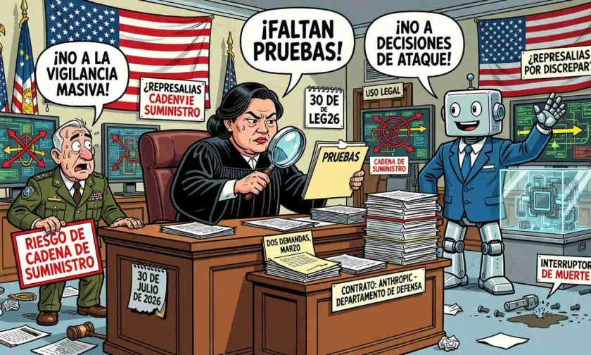 Tribunal cuestiona falta de pruebas para etiquetar a Anthropic como riesgo de cadena de suministro