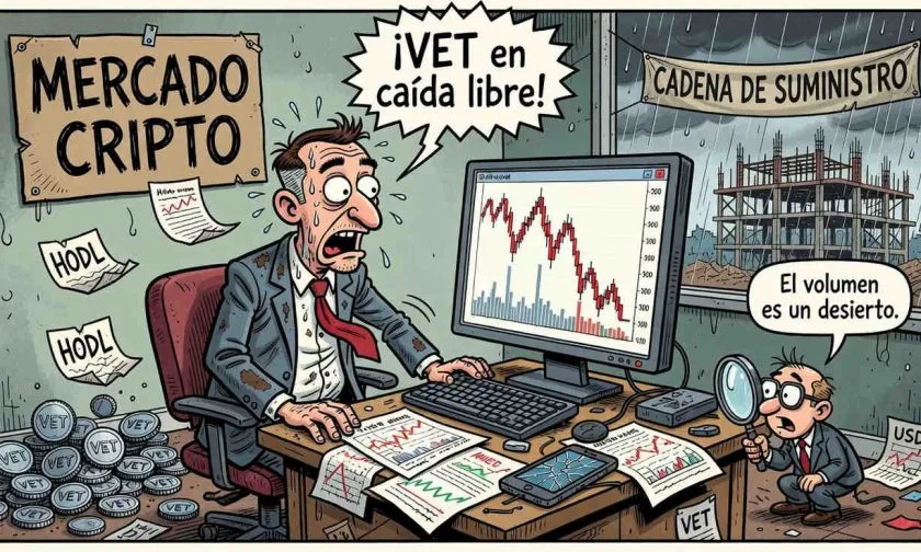 VeChain (VET) cae 98% desde su máximo histórico, analistas ven tendencia bajista