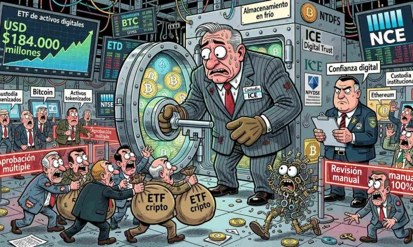ICE, matriz de NYSE, entra al negocio de custodia de ETF cripto de USD $184.000 millones