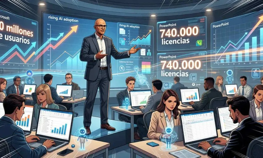 Microsoft asegura que Copilot ya supera los 20 millones de usuarios empresariales de pago