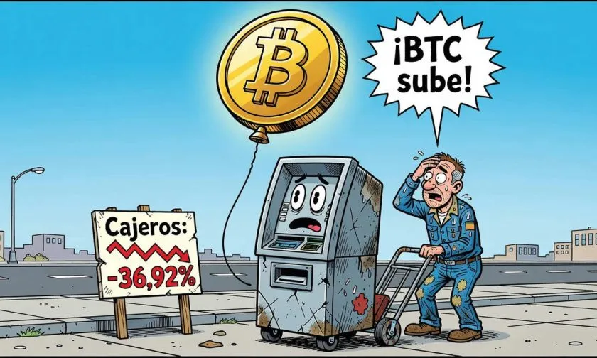 Pérdida de más de 11.000 cajeros de Bitcoin en EE.UU. en 2026, a pesar del repunte de BTC