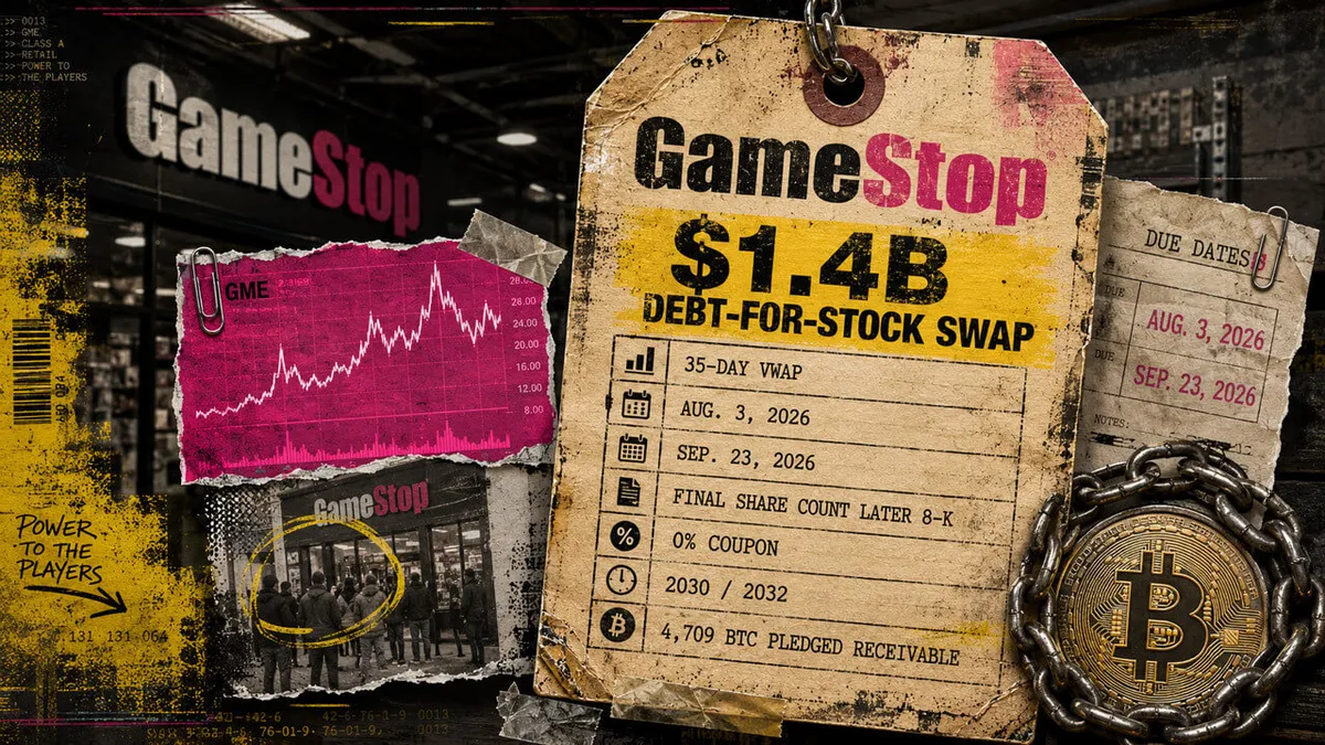GameStop to reduce note principal by one-third in $1.4 billion stock swap