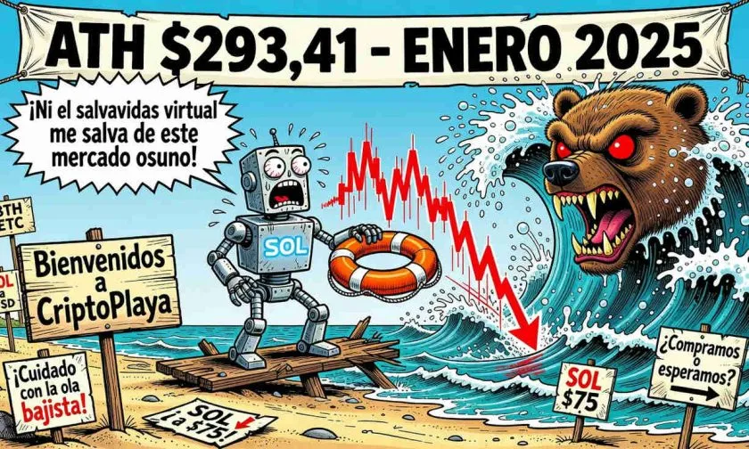 Solana amenaza con ruptura bajista: ¿Hasta dónde puede caer SOL tras perder el soporte de $76?