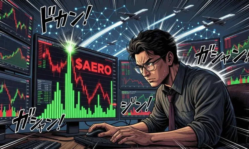 AERO resiste por encima de $0,46 pese a corrección del 6,79%