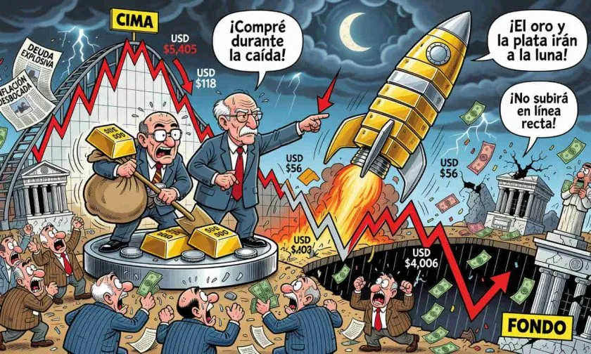 Kiyosaki y Rogers anticipan un fuerte repunte del oro y la plata tras la última caída