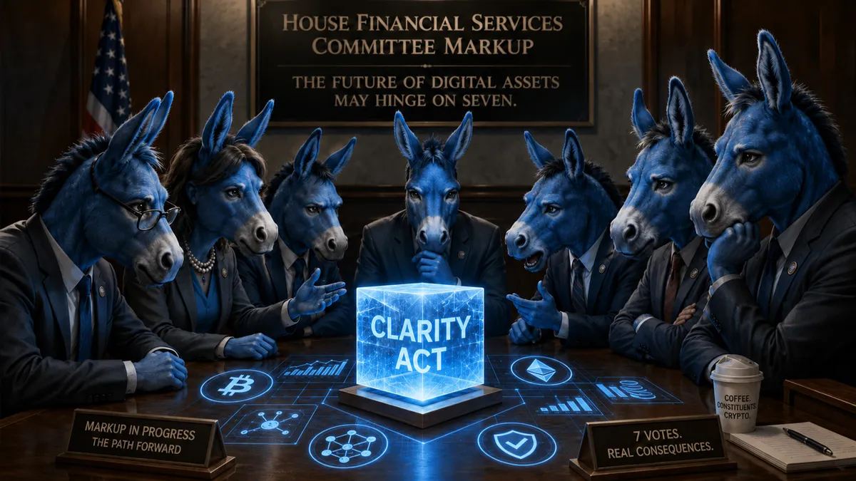 CLARITY Act’s markup progress now hinges on these Democrat lawmakers