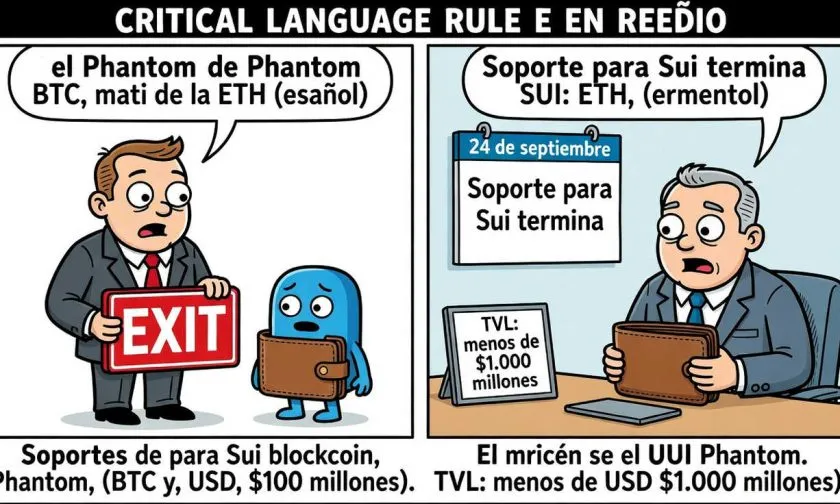 Phantom retirará el soporte para Sui el 24 de septiembre
