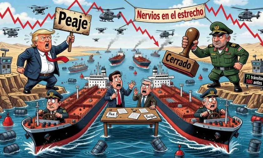 Estrecho de Ormuz sigue abierto, pero amenazas de Irán y EE. UU. sacuden a los mercados