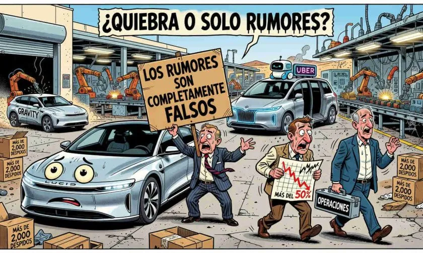 Lucid Motors niega estar considerando la bancarrota tras desplome histórico de sus acciones