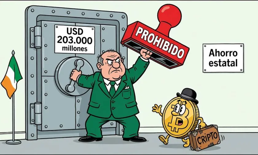 Irlanda excluye las criptomonedas de su esquema estatal de ahorro por USD $203.000 millones