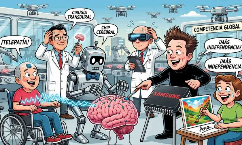 Neuralink acelera en 2026 con cirugía menos invasiva, Samsung y 27 pacientes implantados