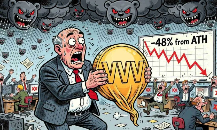 El desplome de $VVV desata temores en el mercado: ¿se dirige hacia el soporte de 200 días?