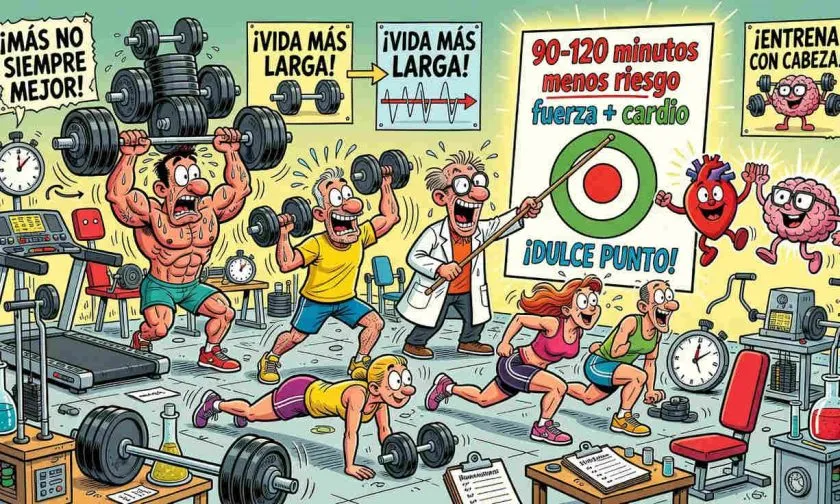 Entrenamiento de fuerza: 90 a 120 minutos semanales serían clave para vivir más