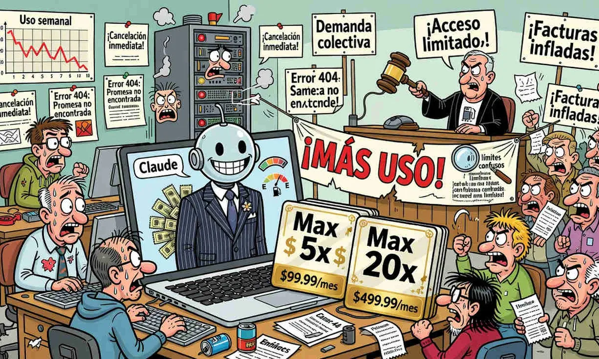 Anthropic enfrenta demanda por límites opacos en su suscripción Claude Max