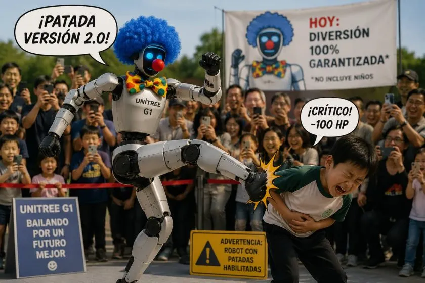 Robot golpea a un niño durante demostración en China