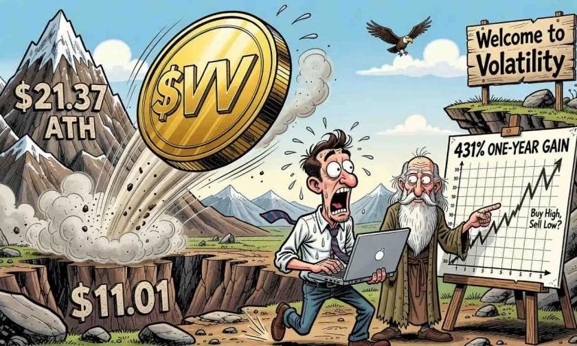 Venice Token ($VVV) se desploma un 48% desde su máximo histórico: ¿oportunidad o trampa?