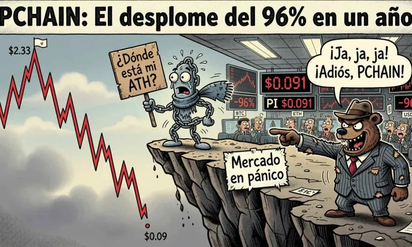 PCHAIN (PI) sube 6,77% el 6 de agosto, pero aún está 96% por debajo de su máximo histórico