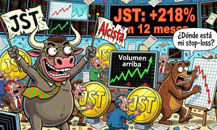 JST continúa su rally alcista con un incremento del 0,85% el 6 de agosto de 2026