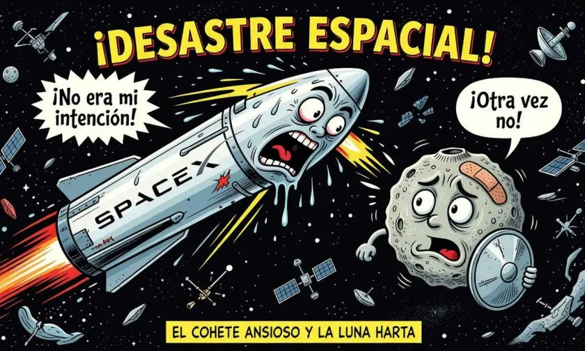 Cohete de SpaceX a la deriva se dirige a una colisión accidental con la Luna