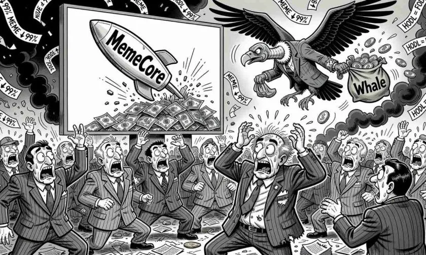 Análisis de $M: el colapso de MemeCore se intensifica y arrastra a los inversores hacia el abismo de los $1,19