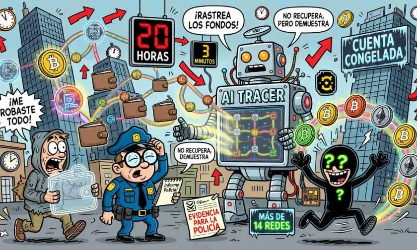 AMLBot lanza AI Tracer para rastrear criptomonedas robadas sin expertos forenses