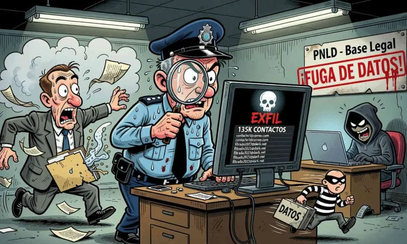 ExfilSquad filtra datos de la policía británica: 135.000 registros en la dark web