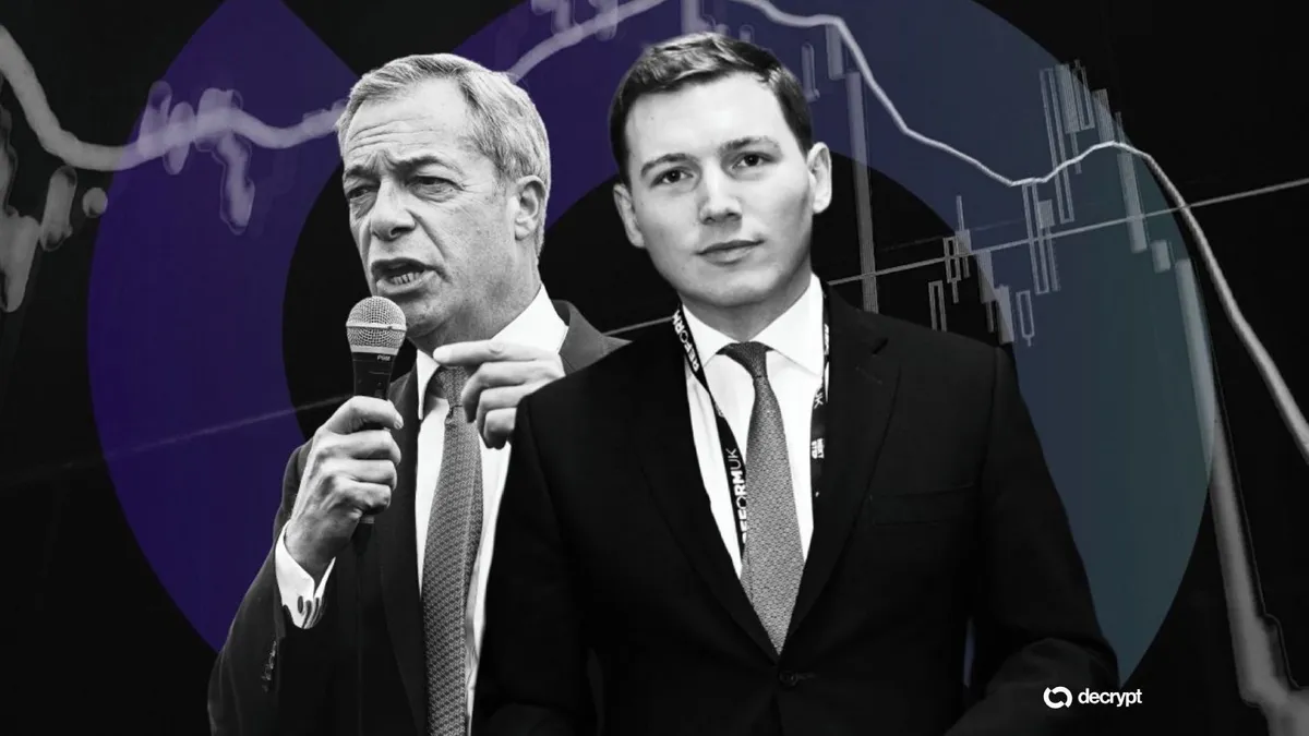 Polymarket Account in Farage Backer's Name Took $9M in Crypto From Unknown Sources: FT