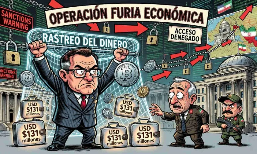 Estados Unidos congela USD $131 millones en billeteras cripto vinculadas a Irán