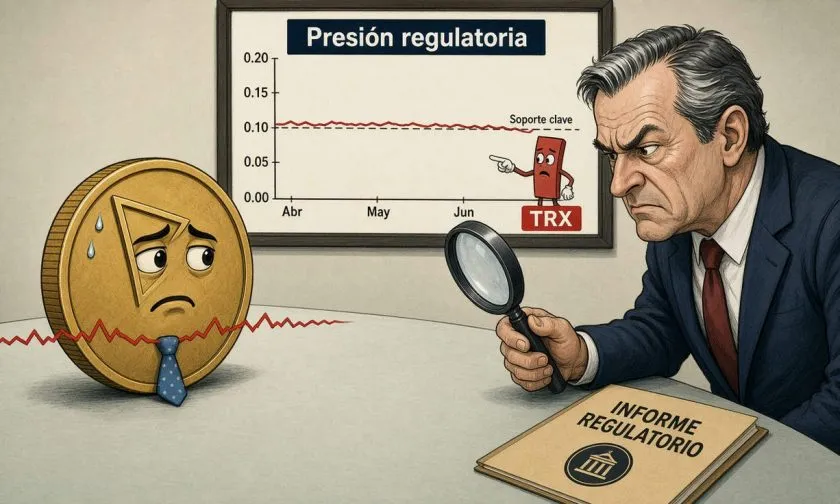 TRX enfrenta sanciones de OFAC y retrocede frente a medias móviles cortas