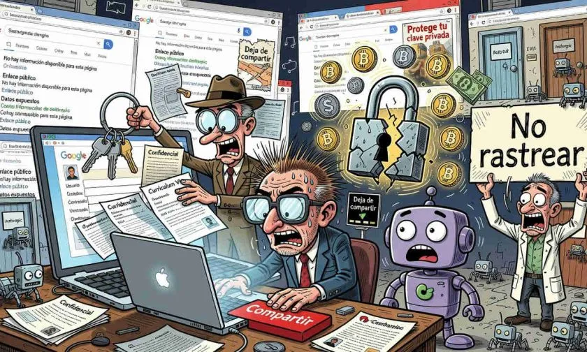 Chats compartidos de Claude expusieron datos de billeteras cripto en Google