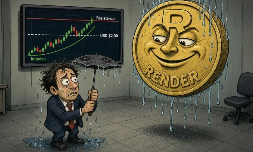 RENDER enfrenta debilidad en sesión mientras impulso técnico se mantiene